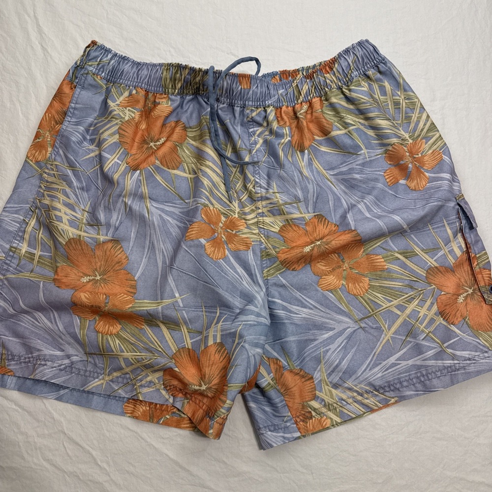Sand N Sun Men's XL (42) Swim Trunks VTG HAWIIAN TROPICAL ISLAND
